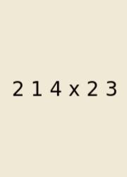 2 1 4 X 2 3