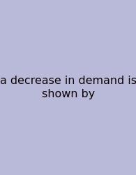 A Decrease In Demand Is Shown By