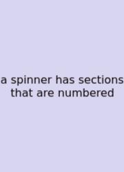 A Spinner Has Sections That Are Numbered