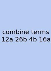 Combine Terms 12a 26b 4b 16a