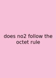 Does No2 Follow The Octet Rule