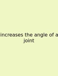 Increases The Angle Of A Joint