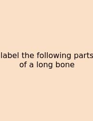 Label The Following Parts Of A Long Bone