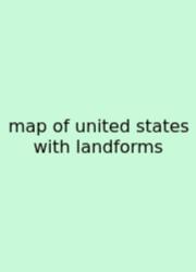 Map Of United States With Landforms
