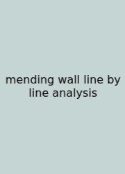 Mending Wall Line By Line Analysis