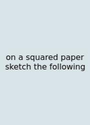 On A Squared Paper Sketch The Following