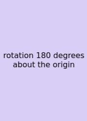 Rotation 180 Degrees About The Origin