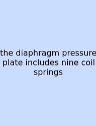 The Diaphragm Pressure Plate Includes Nine Coil Springs