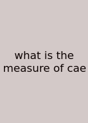 What Is The Measure Of Cae