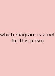 Which Diagram Is A Net For This Prism