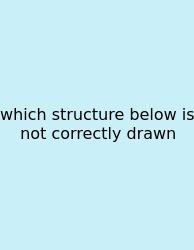 Which Structure Below Is Not Correctly Drawn